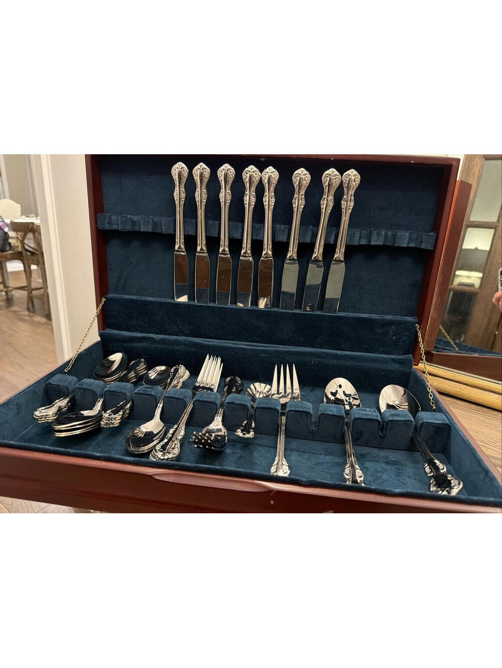 Wallace Camden Stainless Flatware Setting for 8 Plus Serving - 36 Pieces